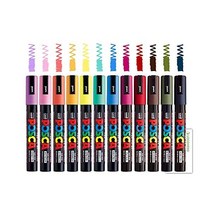 Uni posca 미쯔비시 유니포스카 마카 펜 5M 12색 8110