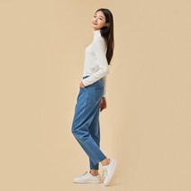 [JAJU/자주] 여 밴딩 배기핏 데님 팬츠_블루