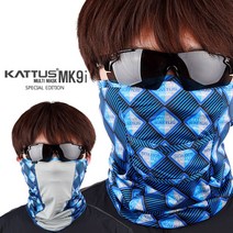 KATTUS MK9i 풀전사 멀티스카프 양면사용 냉감마스크 여름마스크 냉감멀티스카프, 블루