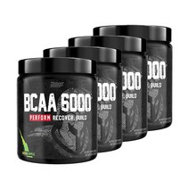뉴트렉스리서치 BCAA 6000 퍼폼 리커버 빌드 그린 애플 맛, 237g, 4개