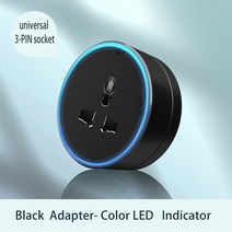 멀티탭Herepow-전원 트랙 소켓 스마트 가전 전자 플러그 어댑터 영국 미국 EU 표준 콘센트 Usb 벽걸이, 04 Sliver_01 Red LED Light, 05 GD2-3P-Black