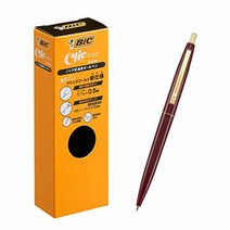 빅(Bic) 볼펜 클릭 골드 0.5 유성 블랙 매끄러운 버건디 축 12개 CFCGBUR05BLKJ ビック(Bic) ボールペン クリックゴールド 0.5 油性 黒 なめらか バーガンディー