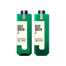 [제이숲] 딥그린제이 약산성 여신헤어세트 (샴푸 1000ml + 트리트먼트 1000ml), 향기 선택:2. 헤어세트 화이트머스크