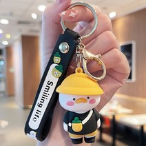 진양오픈마켓 귀여운 오리 열쇠고리, 블랙