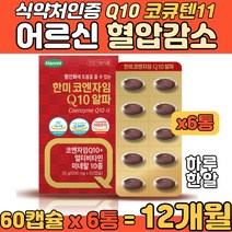대용량 혈관에 좋은 코큐텐11 Q10 어르신 혈압 감소 미국산 고큐텐 코크텐 코자임큐텐 코텐자임 혈행개선 한미헬스케어 순도 99% 엽산 아연 비오틴 면역력 증진 항산화 에 좋은