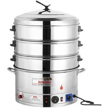 상업용찜기 업소용 스텐 만두찜기 대형 증숙기 업소용, 40cm 4층타이밍.온도조정.강화.알람