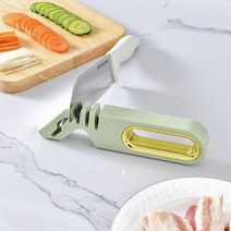 바람 4 대 1 칼 깎기 4 섹션 주방 텅스텐 강철 칼 날카롭게 도구, 민트 그린