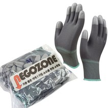 [네고존] 국산 PU 손끝 코팅장갑 30켤레, 수입손끝회색M, 1개