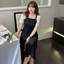 야오야오 빅사이즈 러블리샤 반팔 원피스