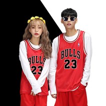 시카고 불스 마이클 조던 23 NBA 농구 져지 유니폼 JORDAN 레드 민소매 농구나시