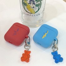 [바보사랑] [호환용] 종종 페이스오프 에어팟케이스, 색상선택:레드 / 디자인선택:라인, 상세 설명 참조