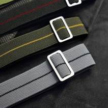 나토 나일론 시계 밴드 그린/옐로우 18mm 20mm 22mm 프랑스 군대 낙하산 가방 시계 밴드 시계 스트랩 팔찌 군사 시계 밴드