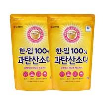 한입 100% 과탄산소다 리필형, 2개, 1kg