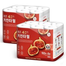 한예지 셰프 4겹 키친타올 100매 6롤 2팩 31413
