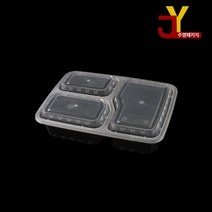 테이크아웃포장용기 사출 WY-A6888 3칸 150개