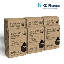 담백하루 초임계 알티지 오메가3 에센스 1000 6개월 6박스 비타민D600IU 180캡슐, 30정, 6개