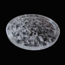 수정 불판 고기판 천연 원형 원석 원적외선 그릴 접시, 25x2.5cm
