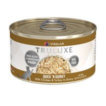 Weruva Truluxe Quick N 기발한 닭고기 칠면조와 그레이비 그레인 프리 고양이 통조림 식품, 6-oz case of 24