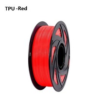 3D 프린터 소모품 필라멘트 KingRoon PLA PETG TPU 필라멘트 1.75mm 3D 프린터 없음 버블 1KG 2.2LBS 343m, 46 TPU-Red