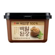 우리 국산 콩 100% 백일 된장 샘표 3KG 100일