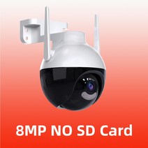 무선 와이파이 블루투스 가정용 CCTVPTZ 와이파이 카메라 야외 4G 8MP 보안 무선 CCTV 4.0X 디지털 줌 IP66, 02 8MP NO CARD_01 EU 플러그