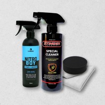 스팅거 스페셜 클리너 500ml 페인트 클렌져 워터스팟 리무버 페클 제거제 물때 제거 어플, 옵션02 스팅거 스페셜 클리너 세트
