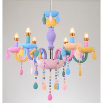 더킹라이팅 마카롱 인테리어 샹들리에 6등 & 8등 펜던트 1등 2등 벽등 !!!몸체 완조립 제품!!! [당일발송][전구포함], 화이트마카롱 8등, 주광색(하얀빛)