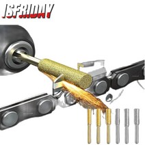 연마공구 절삭공구 2/5pcs 다이아몬드 코팅 원통형 버 4/4.8/5.5mm 전기 톱 숫돌 파일 체인 연삭 도구, 02 5pcs_01 silver_03 5.5mm