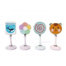 워라블 취미키트 보석십자수 스탠드 접이식 거울 만들기 세트 DIY 비즈, 롤리팝