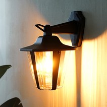 알토 1등 벽등 실내 실외 벽조명 외부 벽부등, IN 블랙 46864