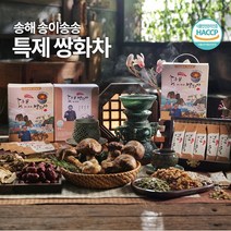 송해 송이송송 쌍화차 2세트 70스틱 송이버섯 선물세트 특제 한국 전통차 가루 분말 부모님 어버이날 연말 명절 쌍화진액 환절기 겨울 4계절 목에좋은차 한방차 체력 기력 건강차 카페