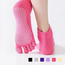 논슬립 요가양말 필라테스 유발가락 221039, 옐로우