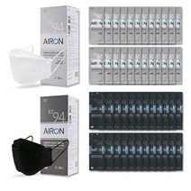 뉴에어온 KF94 마스크 모든원자재100% 국산마스크 약국판매용, 화이트100매(제품박스없음)