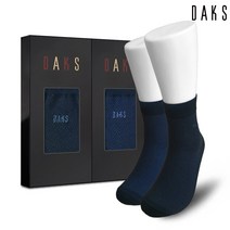 [AK PLAZA] 닥스 양말 신사 남성 2족 선물 세트 남자 단목 브이 22810