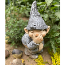 엘프 똥싸 정원 장식품 못난이 인형 캐릭터 잔디