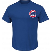 Majestic MLB 복제 크루넥 팀 저지 시카고 컵스 XL