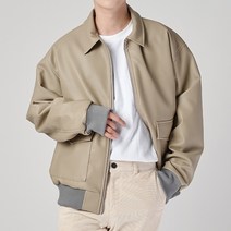 [당일발송/자체제작] 오버핏 레자 투웨이 집업 자켓 / M~2XL 10컬러