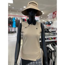 파사디골프 골프웨어 여자골프웨어 골프티셔츠 여성 여름 사선골지 나시 카라 민소매 티셔츠