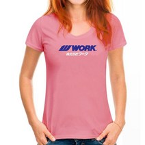 ORK WHEELS 일본 JDM 자동차 레이싱 티셔츠, 10 WoMen Deep pink_02 XS