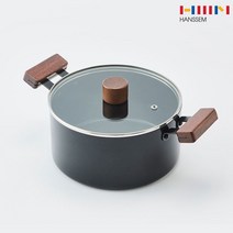한샘 블랙 심플 양수냄비 20cm 경량 인덕션 냄비, 한샘 0217088 블랙심플 양수냄비 20cm, 한샘 0217088 블랙심플 양수냄비 20cm
