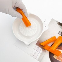 비안코 도자기 다용도 이유식 와사비 생강 강판 그레이터 2타입, 타원