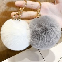달자샵 폼폼이 장식고리 방울키링 털 열쇠고리 폭스볼 가방 악세사리 키홀더