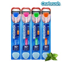 오라브러쉬 혀클리너(2개입)+전용캡 포함 / 입냄새 설태제거, 선택1:핑크|선택2:그린