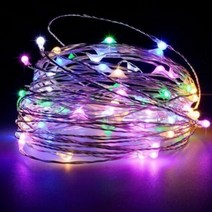 1M 2M 3M 5M 10M 구리 와이어 LED 문자열 조명 휴일 요정 갈 랜드 크리스마스 트리 웨딩 파티 장식, Multicolor, 2M 20LED