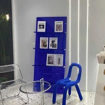 아크릴 매거진 랙 북 거치대 스탠드 플로어 스튜디오, 아크릴 매거진 그린 60x13x186