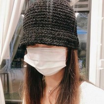 레드콤마 벨벳벙거지모자뜨기 DIY패키지+코바늘7호+돗바늘+동영상 뜨개질 DIY 패키지, 벨벳검정, 1개