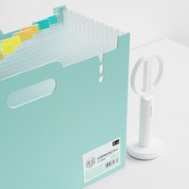 A4 아코디언 파일 악보 서류 케이스 포트폴리오 보관 파우치, 네이비