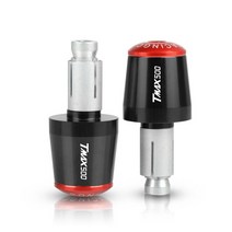 nmax pcx 호환슬라이더 프론트 리어 머플러 가드 TMAX T 500 오토바이 CNC 액세서리 핸들 바 그립 엔드 YAM, 23 black red