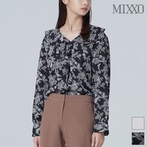 미쏘 브이넥 프릴 블라우스 MIWBL9936B