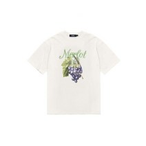 지플리시 멀랏 반팔 티셔츠 아이보리 MERLOT IV